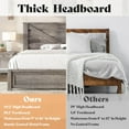 thumbnail image 4 of Merluxy Full Size Farmhouse Bed Frame with Barn Door Headboard, Platform Bed Frame with Wood Slats, Under Bed Storage Space, Rustic Gray, 4 of 8