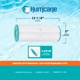 thumbnail image 3 of Hurricane Spa Filter Cartridge for Pleatco PJ25-IN-4 & Unicel C-5625, White, 3 of 9
