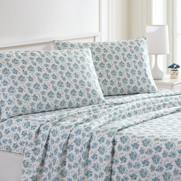 Modern Threads Printed 4-Piece Extra Soft Bedding Sheets & Pillowcase Set, Deep Pocket up to 16 inch Mattress Forever Roses cal King