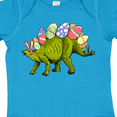 thumbnail image 4 of Inktastic Easter Bunny Stegosaurus with Eggs and Pink Ears Boys or Girls Baby Bodysuit, 4 of 5