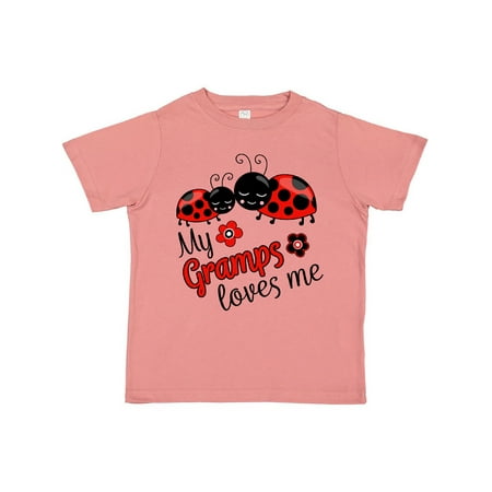 

Inktastic My Gramps Loves Me with Cute Ladybugs Gift Toddler Boy or Toddler Girl T-Shirt