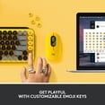 thumbnail image 3 of Refurbished (Good) Logitech POP Keys Wireless Mechanical Tactile Switch Keyboard - Blast Yellow (920-010707), 3 of 4