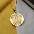 thumbnail image 6 of Picturesongold.Com Saint Melania Religious Medal Necklace Pendants Adult-1in x 1 in-Sterling Silver, 6 of 6