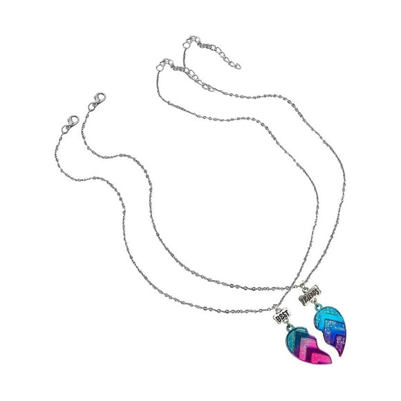 Jewelry On Clearance Best Friend Necklaces Children'S Necklaces Bff Necklaces Half Heart Necklaces Multicolor