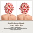 thumbnail image 2 of Kdxio Cute Strawberry Pattern Satin Bonnet Silk Bonnet Hair Bonnet for Sleeping Hair Bonnets for Women Curly Natural Hair, 2 of 6
