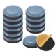 thumbnail image 1 of Uxcell 12 Paquete de Deslizadores para Muebles de 3/4" de Diámetro, Almohadilla de Politetrafluoroetileno, Deslizadores Autoadhesivos, Gris, 1 of 7