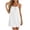 White, variant on ZToonmas Women's Spaghetti Strap Swing Dress Scoop Neck Sleeveless Casual Loose Mini Dress for Beach Vacation