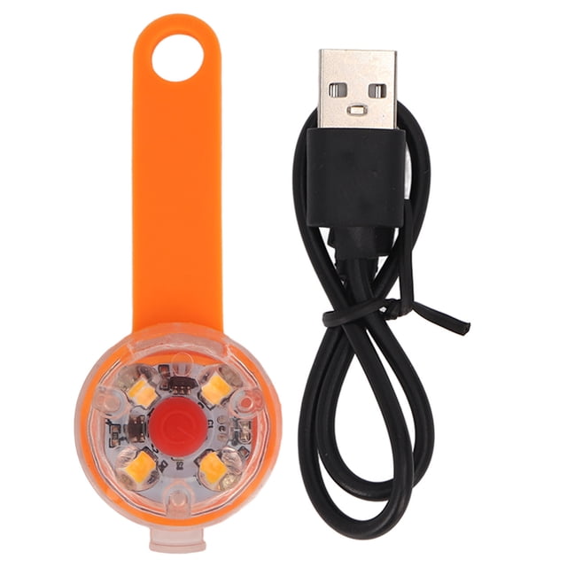 Lampe pour Chien, Lampe Suspendue Haute Luminosité LED Compacte 3 Modes de Lumière USB Rechargeable pour Course pour Chien Rouge, Bleu, Orange
