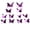 Purple, variant on Fimosne 12Pcs Butterfly Wall Decals, DIY 3D Mirror Butterfly Stickers, Removable Wall Decals for Birthday Party Bedroom School Bathroom Living Room Decor