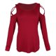thumbnail image 5 of Blusa de otoño con mangas largas y hombros descubiertos para mujer S, 5 of 9