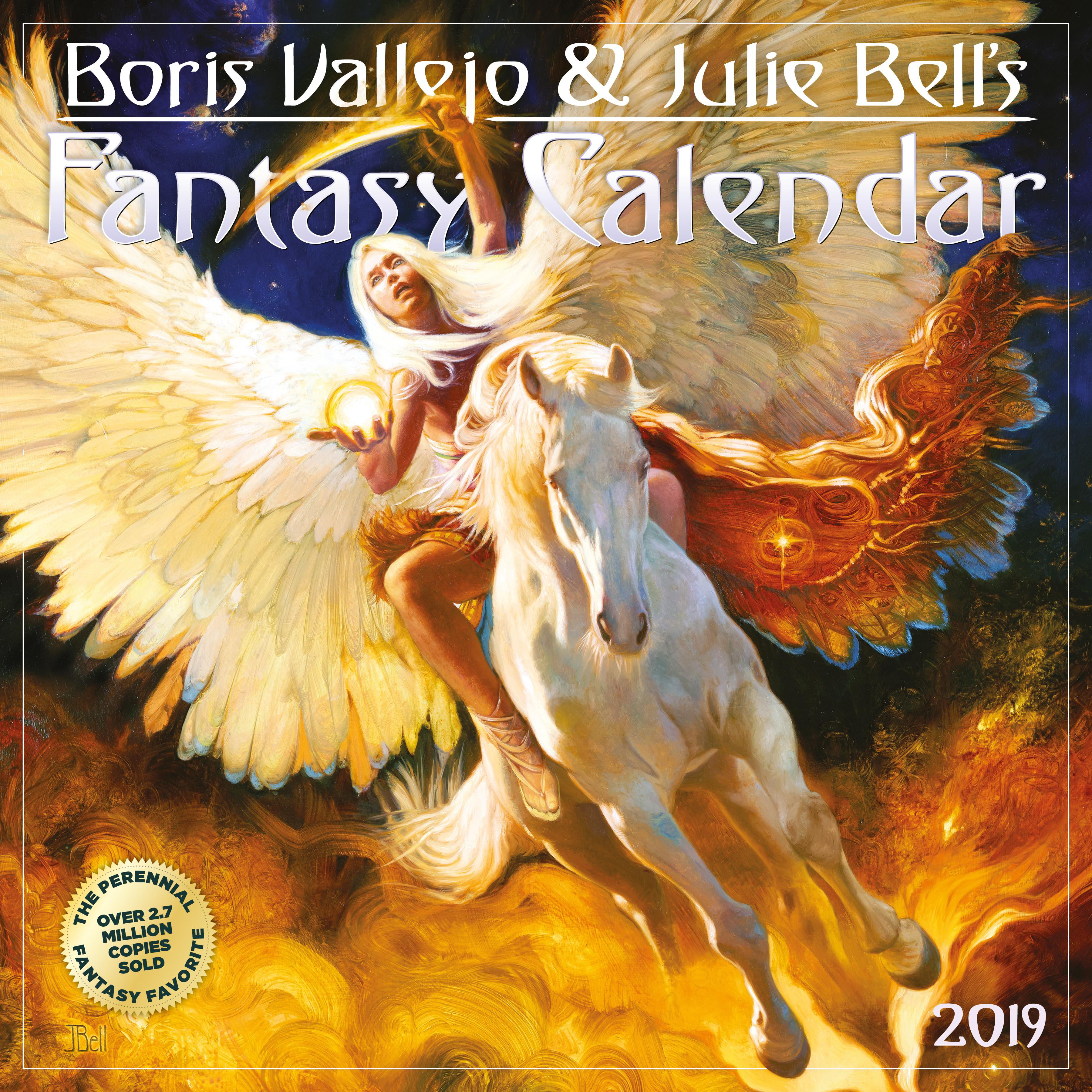 Boris Vallejo & Julie Bell's Fantasy Wall Calendar 2019 (Other