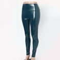 thumbnail image 5 of High Waisted Leather Leggings for Women 2025 Shiny Metallic Latex Punk Tights Trousers, 5 of 6