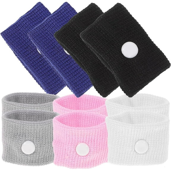 Anti Nausea Wristband - 5 Pairs Motion Sickness Bands for Pregnant Women Adult, Sea Sickness Wristbands for Sea Car Flying Travel