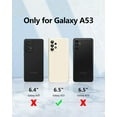 thumbnail image 6 of [3 in 1 for Samsung Galaxy A53 5G case, with 2 Pack Screen Protector, Camera Protection，Liquid Silicone Slim Shockproof Protective Phone Case [Microfiber Lining] (Stone), 6 of 12