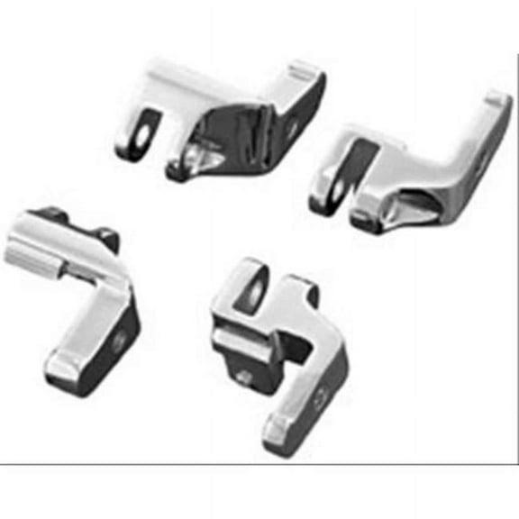 Kuryakyn Chrome Relocation Bracket Kit for Driver Floorboards (4588)