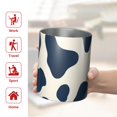 thumbnail image 5 of 12oz Coffee Tumblers Cow Pattern Stainless Steel Vacuum Insulated Travel Tumbler Coffee Cups Mug with Lid and Straw with Cleaning Brush for Cold & Hot Drinks, 5 of 5