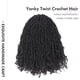 thumbnail image 3 of Peluquería de ganchillo Yanky Twist, 30 cm, 8 paquetes, color negro azabache, 3 of 6