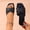 Black, variant on Women's Pointed Toe Flat Slide Sandals Crisscross Strap Non-Slip Comfortable Summer White 9.5