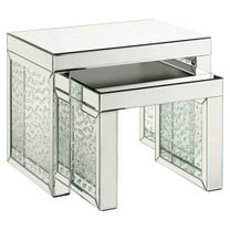 ACME Nysa Rectangular Accent Table in Mirrored