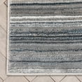 thumbnail image 5 of Well Woven Custom Size Runner - Choose Your Length - Ginelle Grey Blue Abstract Geometric Stripes 31 Inches Wide x 10 Feet Long Runner (31" x 10' Runner) Rug, 5 of 6