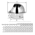 thumbnail image 4 of Cubierta de ventilación de pared de 4 pulgadas, rejilla de escape redonda de acero inoxidable, salida de ventilación, campana secadora de ventilación de pared, Extractor externo, 4 of 5