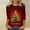 1Multicolor, variant on ‌FDGIU Funny Christmas Shirts for Women - Cute Xmas Tree Print 3/4 Sleeve Blouses, Holiday Tops with Crew Neck, Funny Christmas Tops