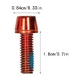thumbnail image 5 of Aoanydony 6 Pieces Mountain Bike Stem Screw Bicycle Stainless Steel Handlebar Riser Mounting Hexagon Bolts Cycling Accessories Red M5x4+M6x2, 5 of 6