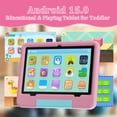 thumbnail image 2 of Tablet PEICHENG para Niños con Funda Protectora EVA, PC Infantil Android 15.0 de 10.1 Pulgadas RAM 20GB (4+16 Expandible) + ROM 128GB IPS 800 x 1280 Bluetooth 5.0 (Rosa), 2 of 7