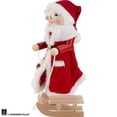 thumbnail image 3 of Steinbach Volkskunst Handmade Wooden Nutcracker, Mrs. Santa with Sleigh, 14", 3 of 3