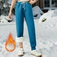 thumbnail image 5 of XXWXYD Kids Girls Fleec𝖾 Sweatpants Sher𝗉a Lined Plush Joggers Winter Warm Cotton Fuzzy Elastic Waist Athleti𝖼 Pants for Play-dates School 3-14 Years, 5 of 6