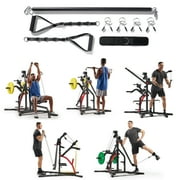 Sunny Health & Fitness Multifunctional Strength Training Cable Home Gym – Complete Pully Workout System with Training Attachments - SF-HG92401