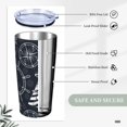 thumbnail image 5 of KLL Anchor and Lighthouse Stainless Steel Vacuum Insulated Coffee Cup 20 oz Lids and Straws,Insulated Travel Mug Water Cup with Leak-Proof Straw Lid & Flip Lid, 5 of 8