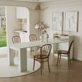 thumbnail image 2 of 20"-99" White Extendable Dining Table with Storage for 2-10 People, Modern Modular Extension Table, Space-Saving Extra Long Folding Dining Table, Multifunctional Conference Meeting Table, 2 of 8