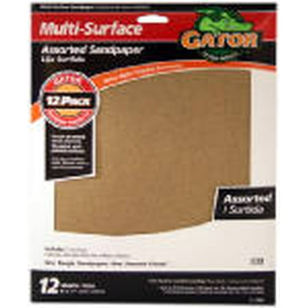 

Gator 4445 Multi-Purpose Sanding Sheet Assorted Grit 9 x 11