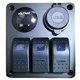 thumbnail image 2 of Panel de interruptores s DC 12-24V Direct Reemplaza el interruptor de encendido y apagado de 5 pines para SUV Camión Interruptores de Cola Panel de interruptores basculantes, 2 of 5