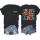 thumbnail image 3 of Camiseta de manga corta con doble estampado para mujer: estampado elegante, ligera y transpirable, versátil para salidas y fiestas, corte regular, 3 of 3