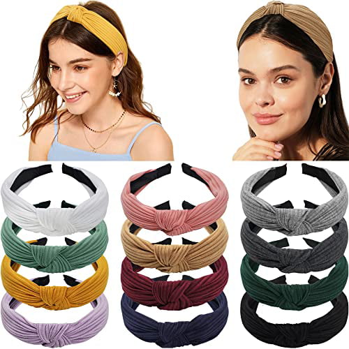 Hairband Turban for Women Headband Cross Hair Bands Hair Hoop knot Wide 