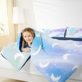 thumbnail image 4 of jejeloiu Tie Dye Galaxy Full Size Comforter Sets,Multicolor Stars Glitter Print Bedding Sets For Teens Reversible 3pcs, 4 of 8