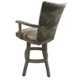 thumbnail image 2 of Tobias Designs 30" Swivel Solid Wood Bar Stool in Mountain Brown, 2 of 3
