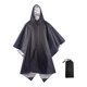 thumbnail image 3 of Encuaderna de lluvia encapuchada cubierta de lluvia portátil reutilizable para hombres mujeres adultas al aire libre Negro, 3 of 8
