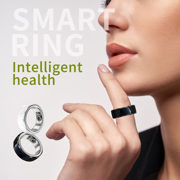 Anillos anillo inteligente múltiple Grabaciónón Rastreador de Salud Anillo Fitness Sleep Heart Heart Ring anillo inteligente Resistente A la Batería Larga Vida de Acondicionamiento Fitness Anillo