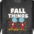 thumbnail image 3 of Dr. Seuss - Fall Things - Men's Crew Neck Fleece Pullover, 3 of 6