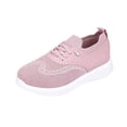 thumbnail image 3 of Nestiefly Slip On Sneakers Women Breathable Mesh Knitted Woven Low Top Walking Shoes Lightweight Wide Width Non-Slip Shoes Pink 43, 3 of 9