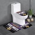 thumbnail image 1 of Juego de 3 alfombras de baño del equipo Vikings, alfombra antideslizante para baño, 24 x 16 pulgadas, 1 of 7