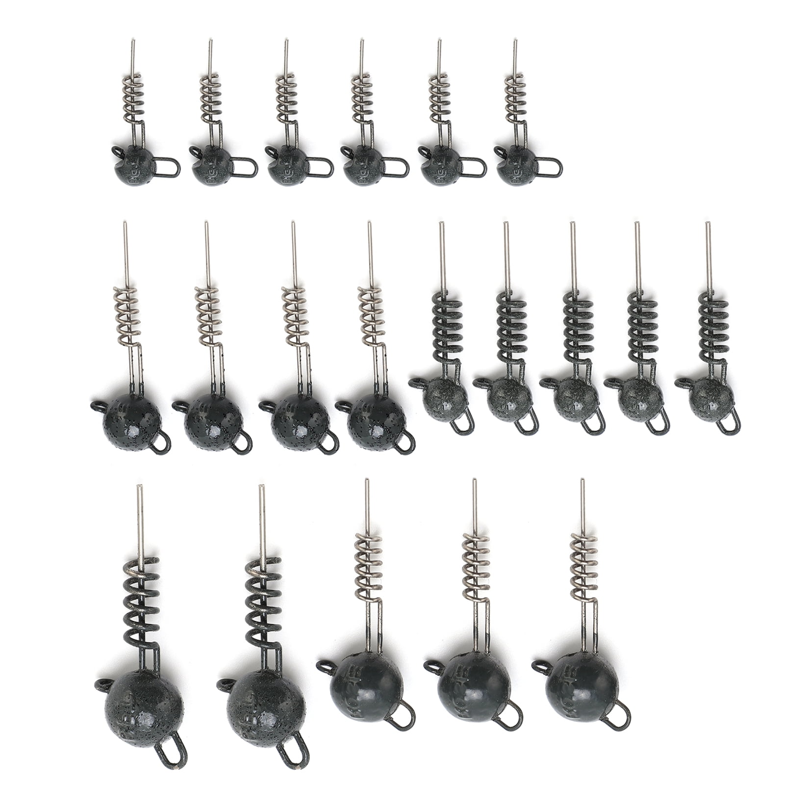 BIMZUC 5-20g Durable Fish Head Hooks with Round Jig Head High Quality Metal Fishing Accessories 5.51 inches / 14 cm
