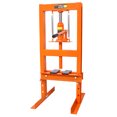 thumbnail image 2 of 6 Ton Hydraulic Press, Benchtop Hydraulic Shop Press, H-Frame Garage Floor Press with Press Plates, Adjustable Working Table Height, orange, 2 of 9