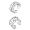 thumbnail image 1 of Joyería Vintage 2 Piezas Abierto de Plata Zulema Anillos Abiertos, 1 of 7