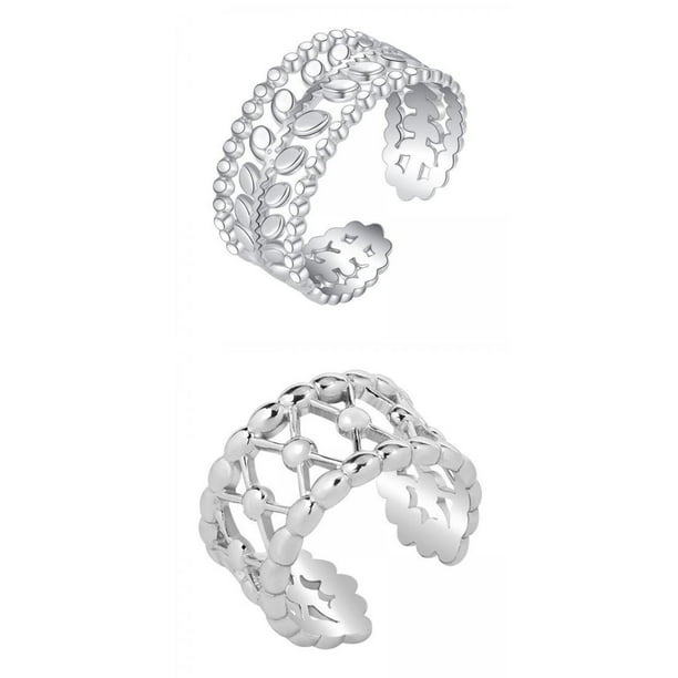2x abierto de joyería vintage para el de , el Valentín Sunnimix Anillos abiertos