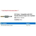 thumbnail image 2 of PCV Valve - Compatible with 2010 Hyundai Genesis Coupe 2.0L 4-Cylinder, 2 of 2