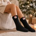thumbnail image 5 of Kamentoy Women's Christmas Socks Snowman Mid-Calf Socks Women Christmas Crew Socks Thick Fuzzy Plush Socks Soft Warm Winter Sleep Socks, 5 of 6